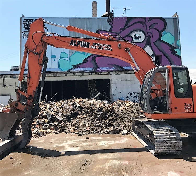 Alpine Demolition project site